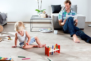Ván sàn nhựa tốt cho gia đình có con nhỏ