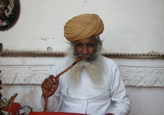 Funny INDIAN WITH LONG MUSTACH