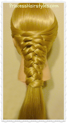 Zig zag woven braid tutorial.