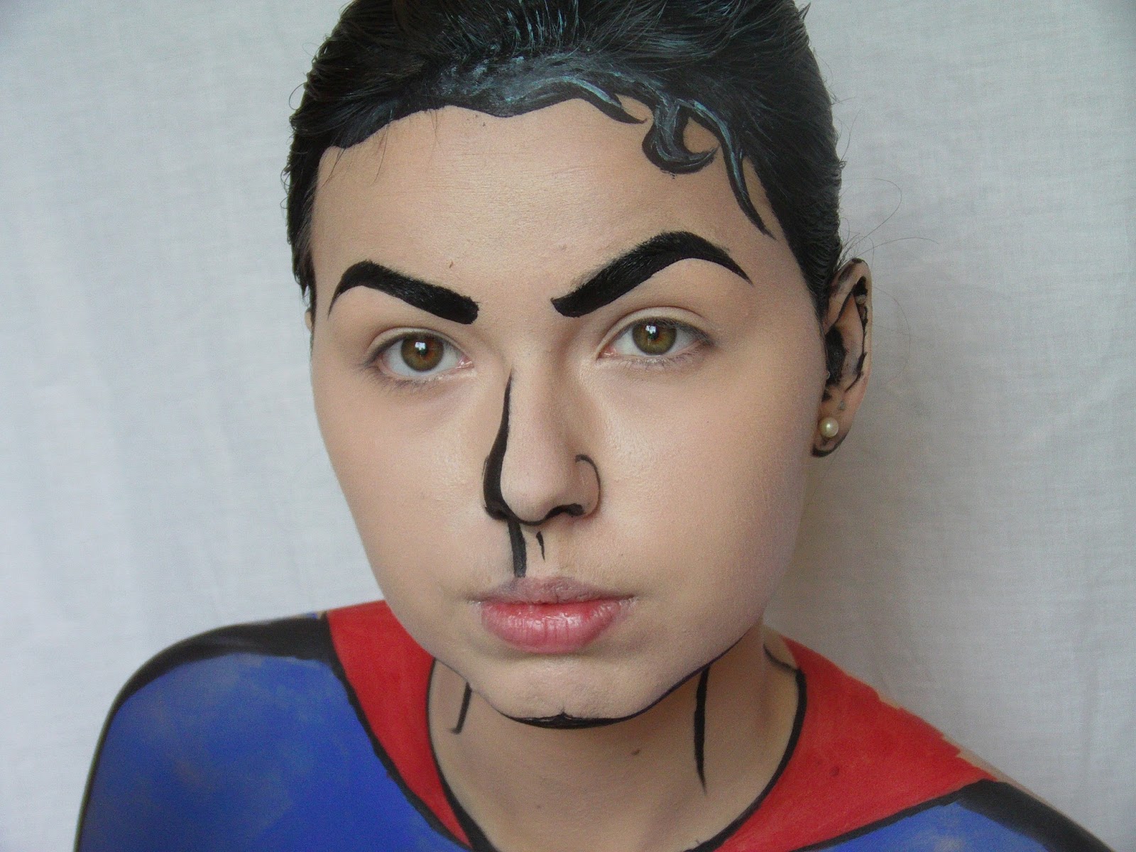 Crown Brush: Superman Pop Art Tutorial by Make-up Artist 