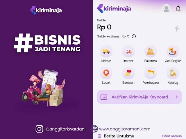 Aplikasi pengiriman paket no 1 Indonesia