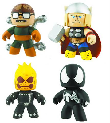 Marvel Legends Mighty Muggs Wave 3 - Doctor Octopus, Thor, Ghost Rider & Black Suit Spider-Man