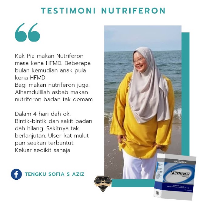 4 Testimoni Nutriferon Shaklee