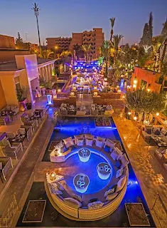 Terrasse restaurant Marrakech