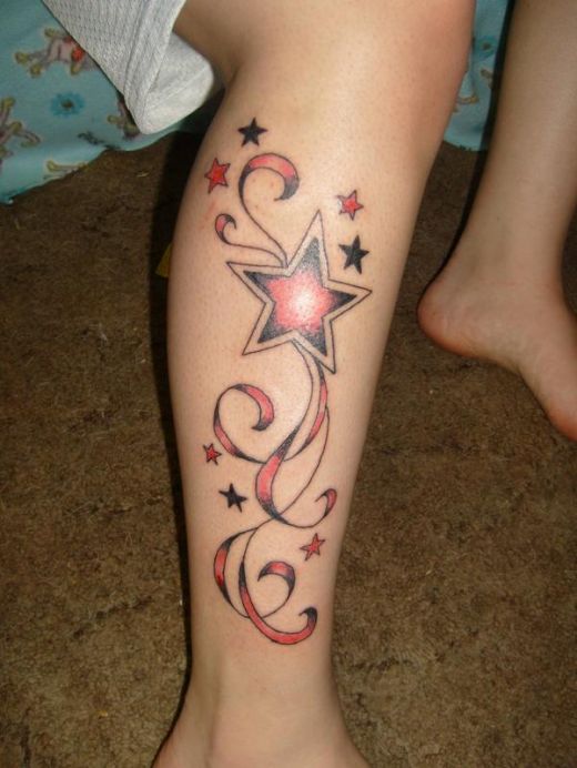 Tattoo on Leg For Girls