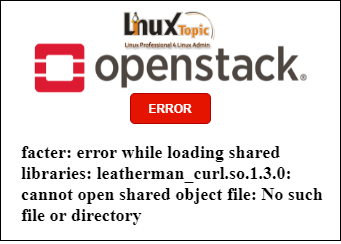 Error while loading shared libraries: leatherman_curl.so.1.3.0: cannot open shared object file: No such file or directory