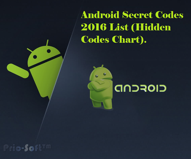 Android Secret Codes 2016 List (Hidden Codes Chart).