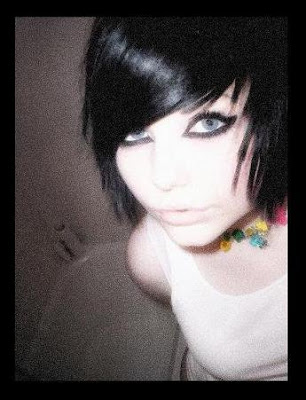 the large majority of people with emo hairstyles prefer to dye it black.