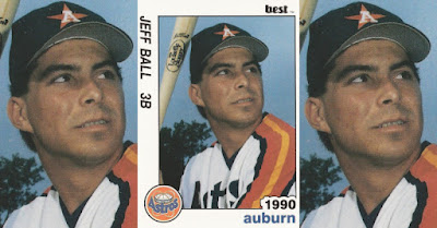 Jeff Ball 1990 Auburn Astros card