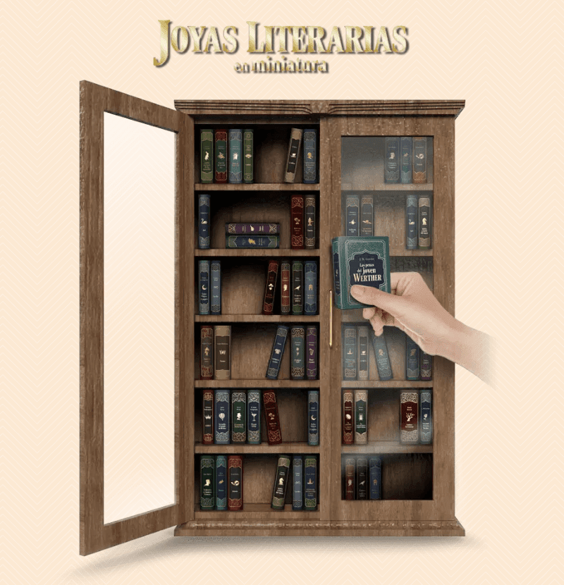 librero joyas literarias en miniatura