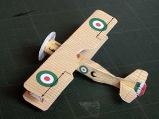 SPAD VII Biplane Papercraft