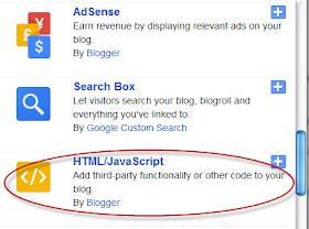 html javascript gadget, blogger gadgets