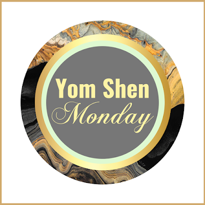 Yom Shen - Monday Greeting Cards - Printable Sticker Labels - Gold Black Theme - 10 Free Modern Designs