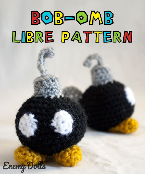 Mario bomb free amigurumi pattern