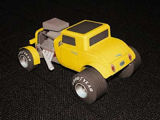 32 Ford Papercraft - Side