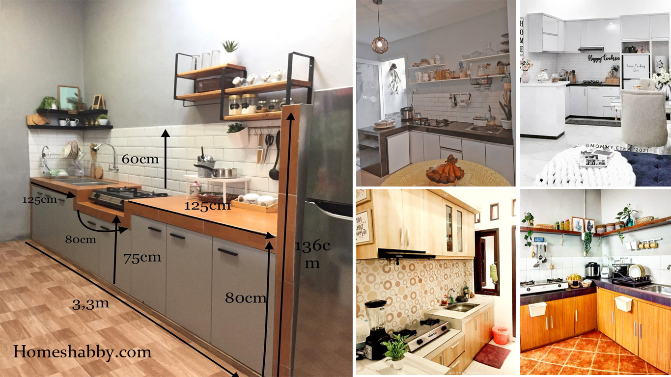 6 Desain Dapur Terbaru Dengan Tinggi Meja Dapur Standart Untuk