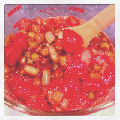 Strawberry Rhubarb Pie Filling