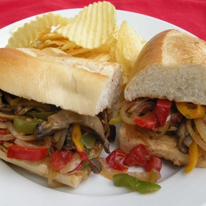 Italian-Inspired Peppers and Onion Sandwich