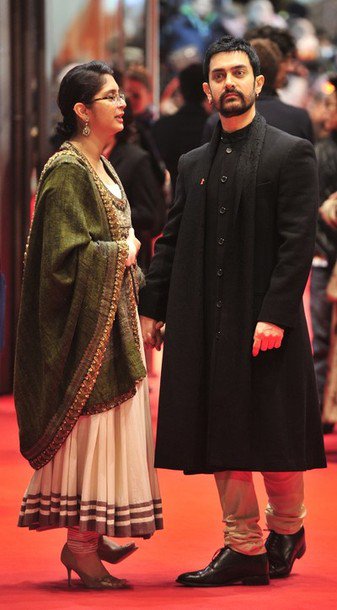 Aamir Khan and Kiran Rao at the Premiere of 'True Grit'