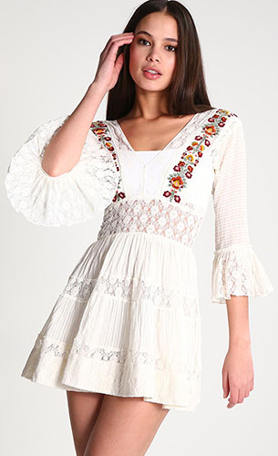 vestido blanco Free People Zalando