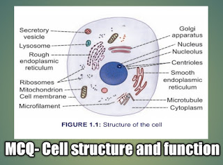 Cell structure and Function MCQ