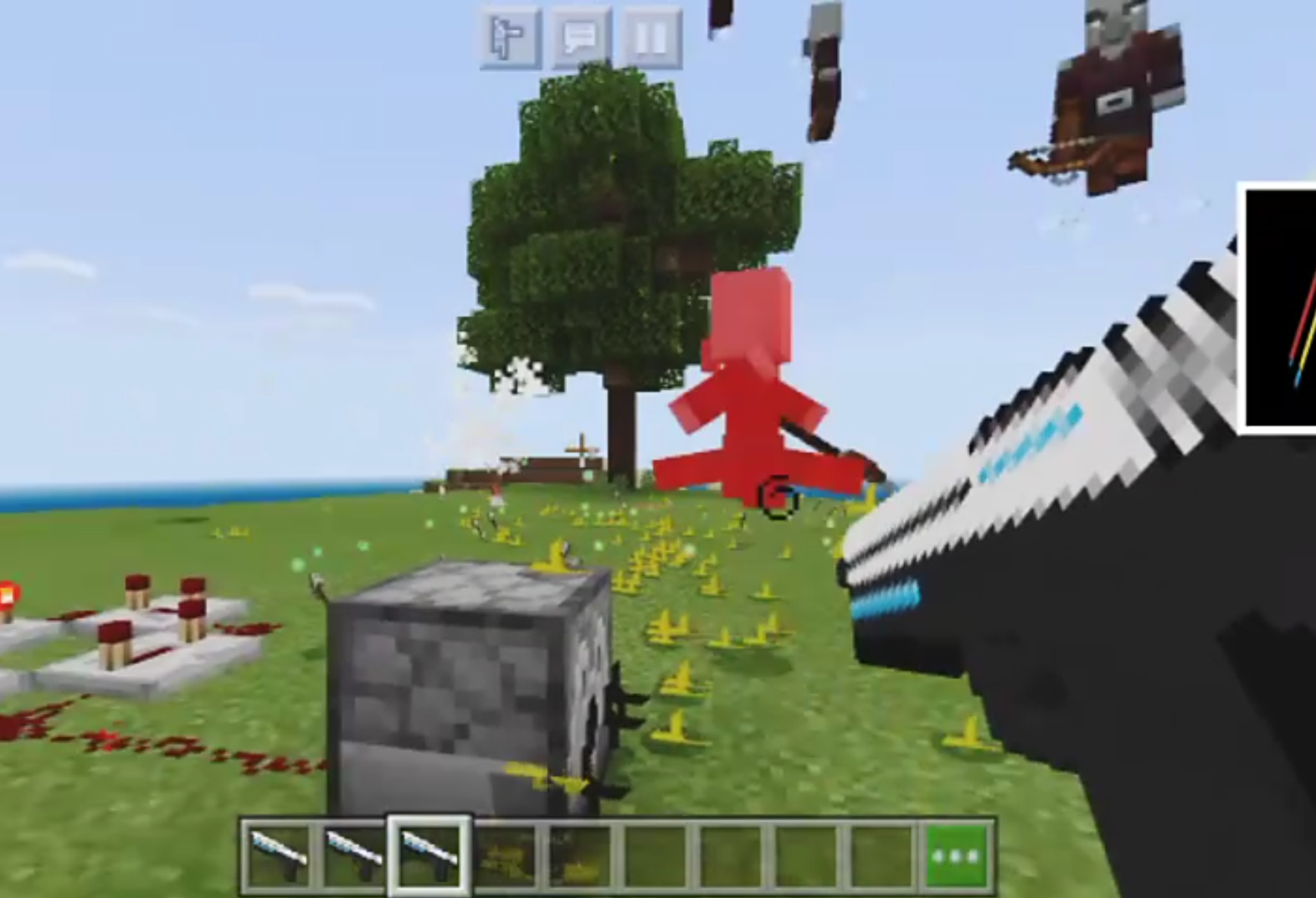 Pistol Addon in Minecraft | Laser Pistol Addon By Alkaison