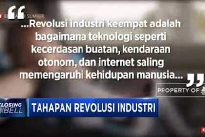 Apa yang dimaksud dengan revolusi industry 4.0?