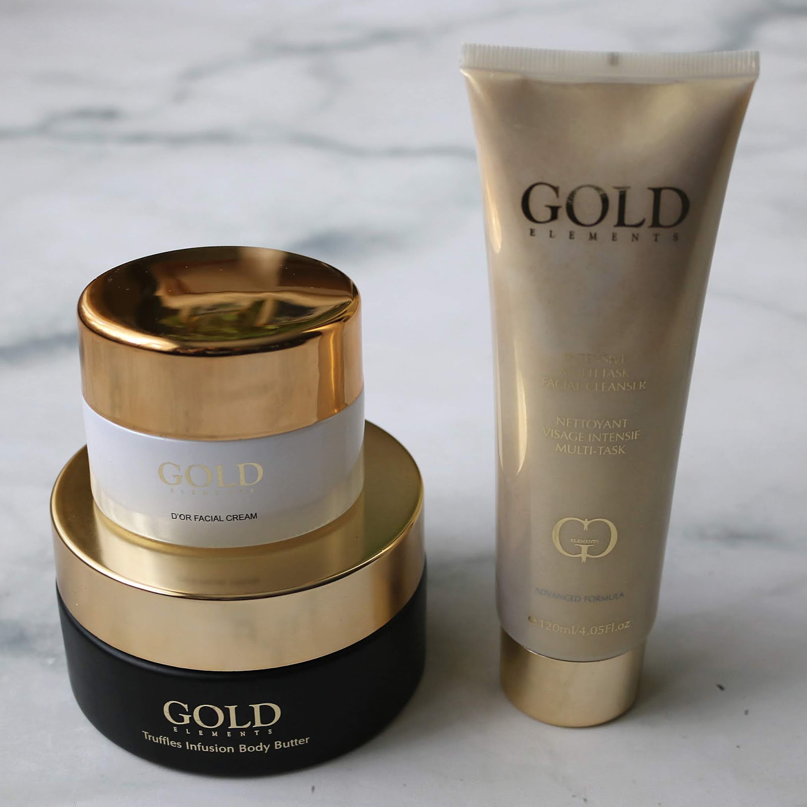 Gold Elements Intensive Multi Task Facial Cleanser D'Or Facial Cream Truffle Infusion Body Butter