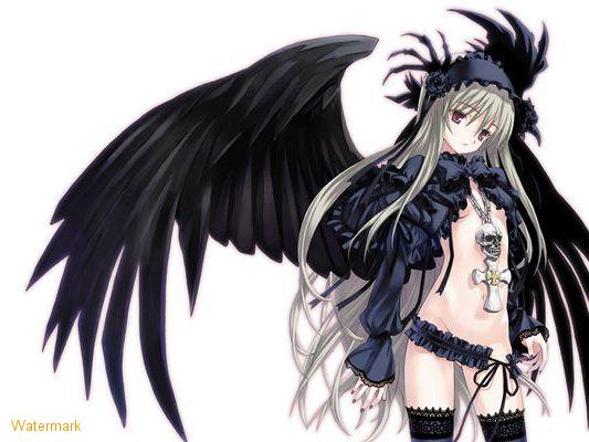 gothic angel wallpaper. anime angel. wallpapers de