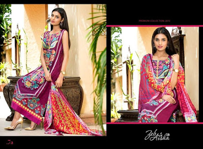 ZebAisha Premium Lawn SS 2015 Dresses