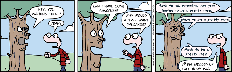 The Tree That Wanted Pancakes said some stuff to Benson and then some other stuff happened and then the world blew up due to terrorists.