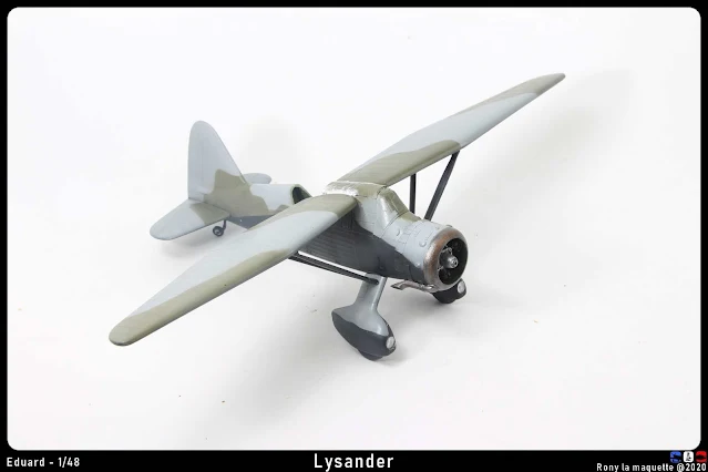 Le capot moteur du Lysander d'Eduard au 1/48.