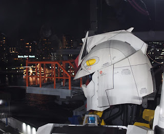 RX-78F00 Gundam Full-Scale Night Landscape Preview
