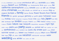 Tag cloud from flickr.com