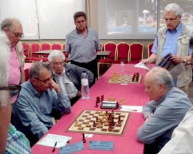 Partida Colom-Anguera,XXXI Campeonato de Catalunya de Veteranos 2015