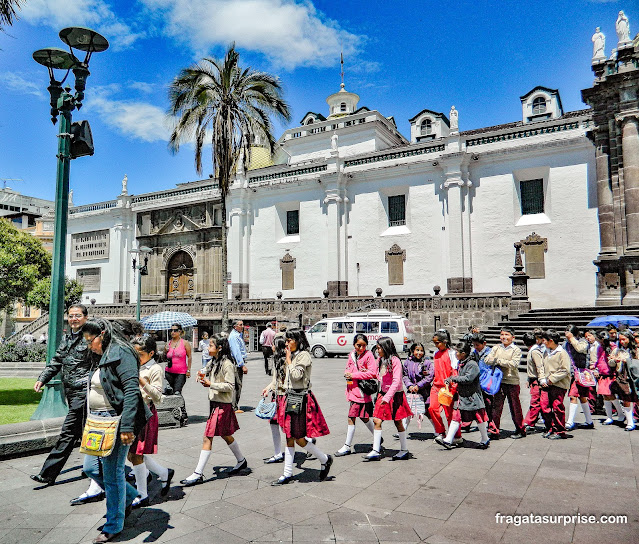 Catedral de Quito no Equador