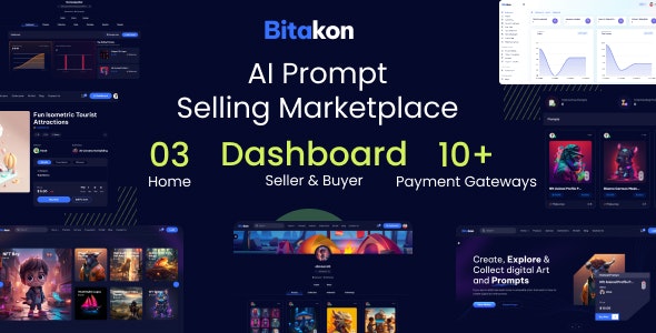 Bitakon v1.0 - AI Prompt Buy Selling Marketplace