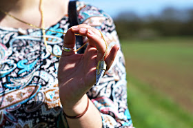 70s trend OOTD - Paisley Dress