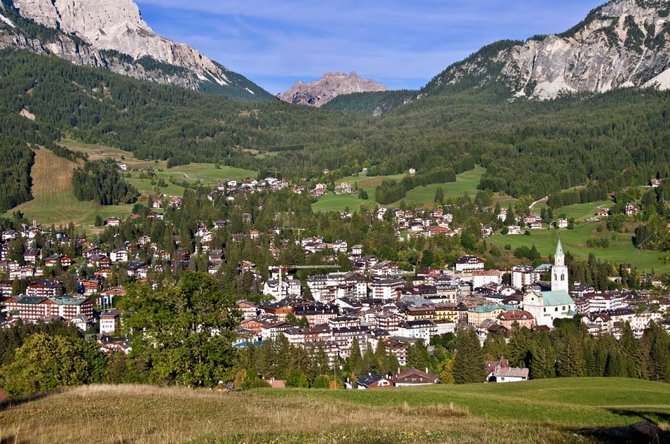  we selected Cortina d'Ampezzo a small town nestled in an alpine valley 