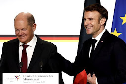 Emmanuel Macron dan Olaf Scholz Janji Terus Dukung Rusia Lawan Rusia 