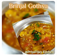 Brinjal Gothsu - Kathirikkai Kochi - Kathirikkai Gothsu - Brinjal Recipes