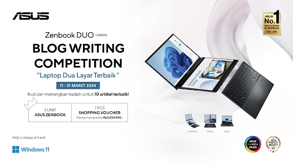 Blog Writing Competition: Laptop Dua Layar Terbaik 