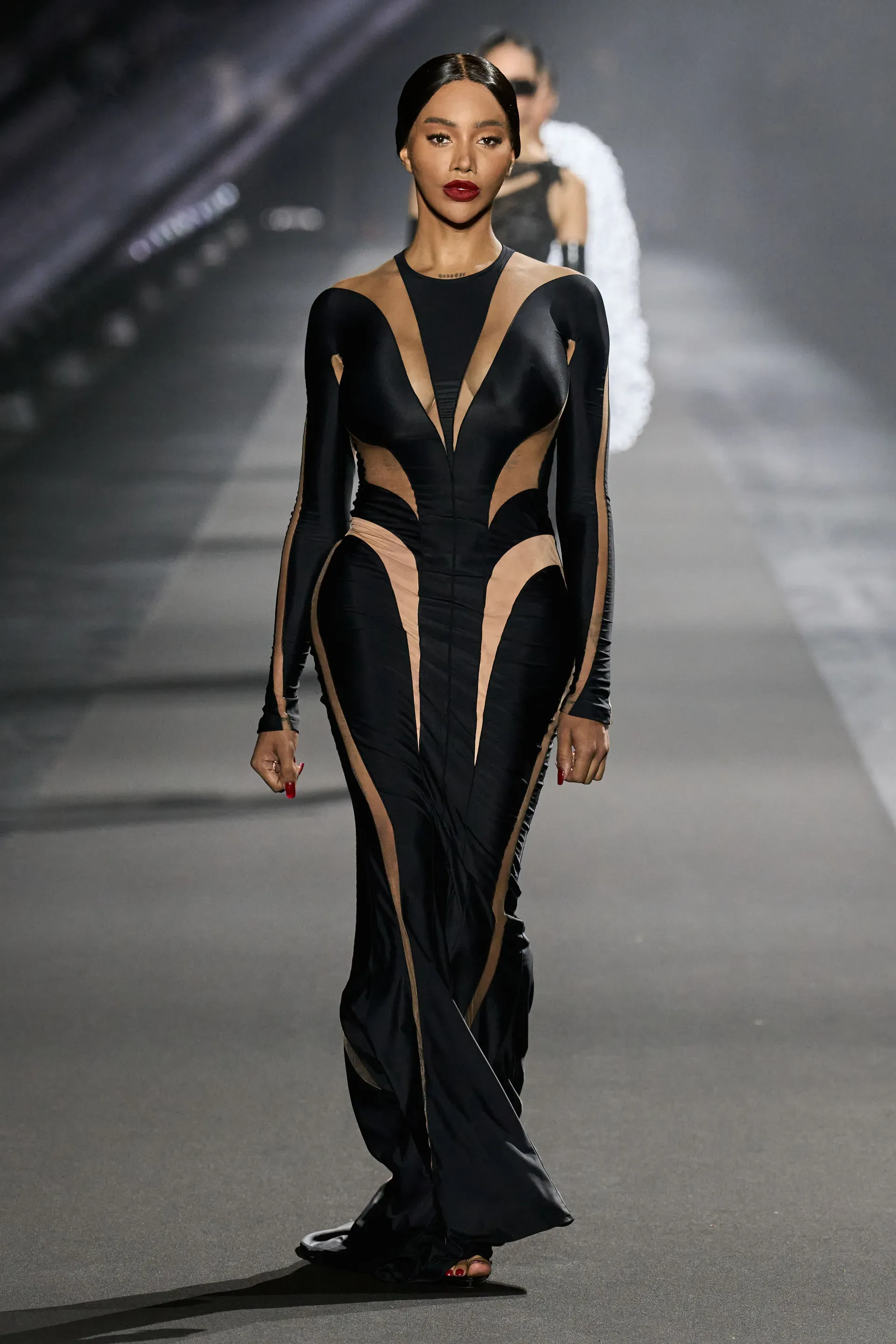 Munroe Bergdorf wearing Mugler.