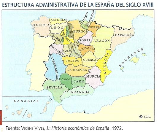 Resultado de imagen de ESPAÑA EN EL SIGLO XVIII