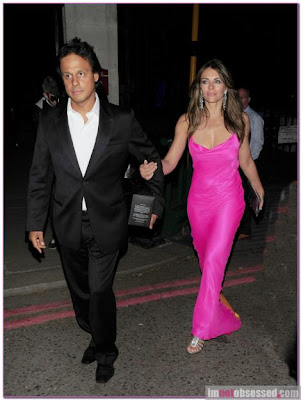 Liz Hurley Beautifulll in Pink Dress