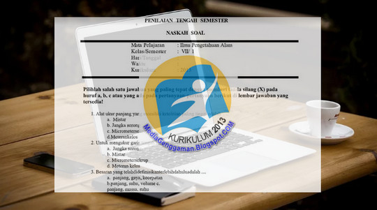 Soal UTS SMP IPA Kelas 7 K13 Kurikulum 2013 Semester 1 Media Genggam