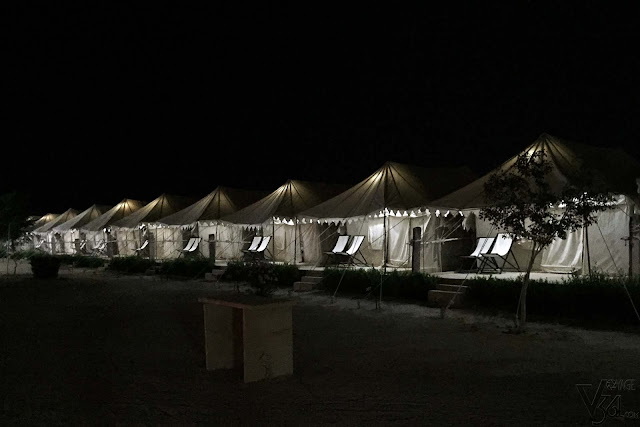 One of the resorts at Sam offering Swiss tents