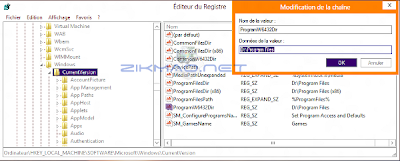 rediriger l'installation des programmes Windows 8