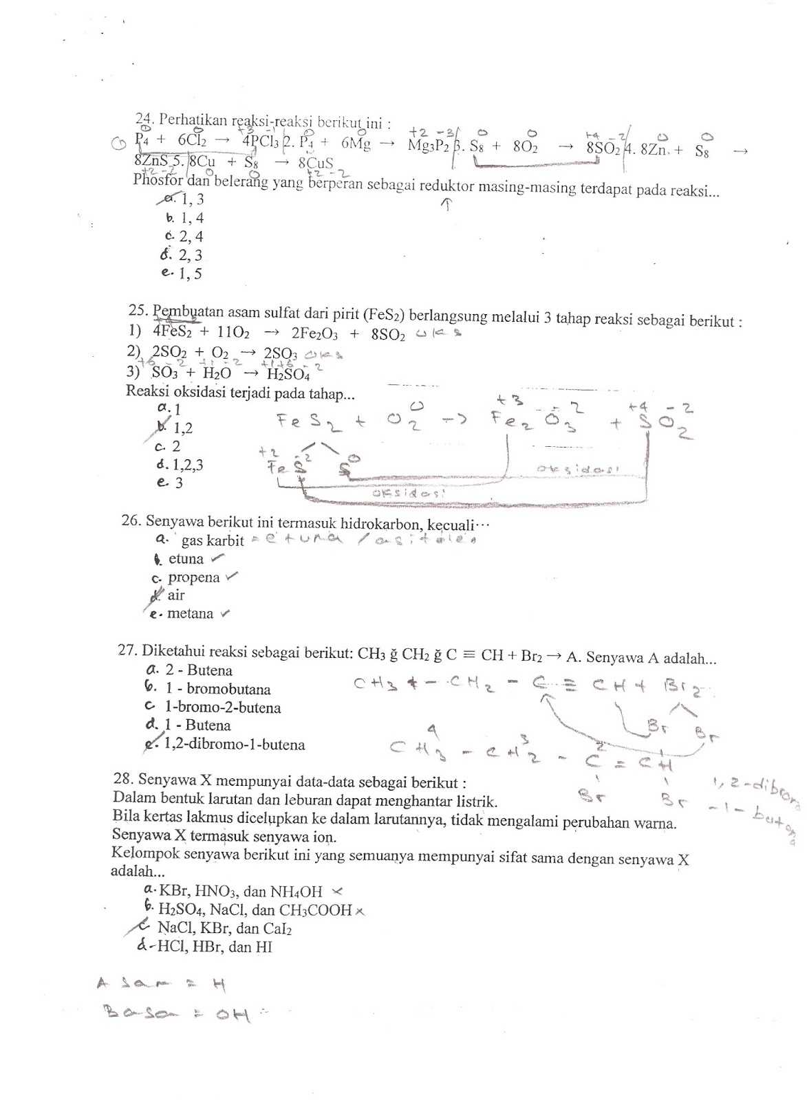 Soal Dan Jawaban Kimia Kelas X Semester Genap | banks soal ...