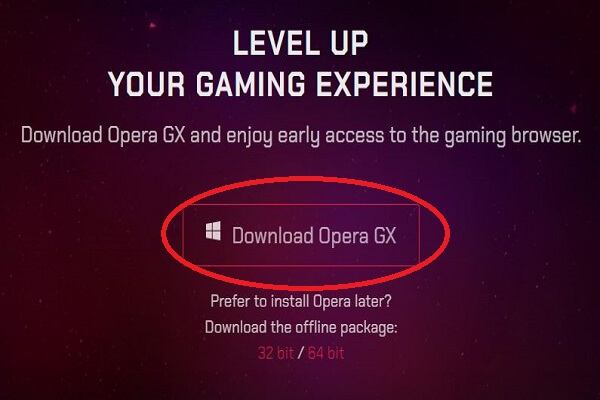 تحميل متصفح Opera GX